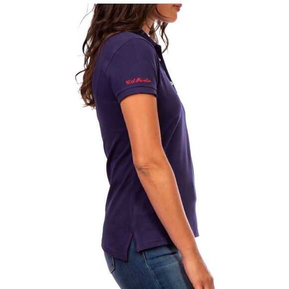 U.S. Polo Assn Women’s Navy Classic Polo T-shirt - Picture 4 of 4